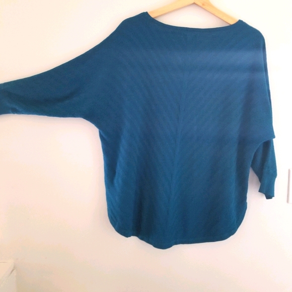 Dana Buchman midnight blue knot top - Picture 1 of 3